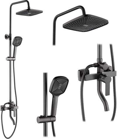 Rea My2021-77H Argus - Doucheset - Titanium - 150X43,5X144Cm