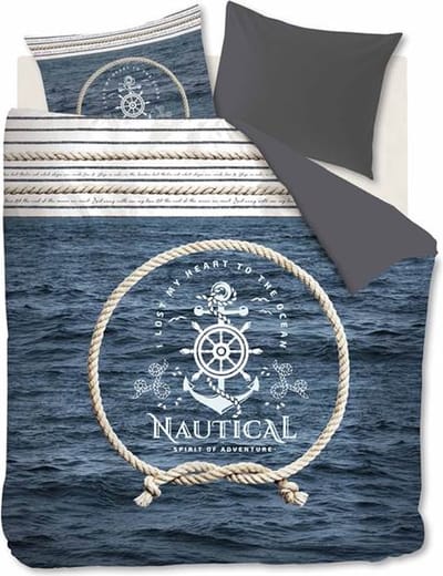 Beddinghouse Nautical - Dekbedovertrek - Lits-jumeaux - 260x200/220 cm - Blue