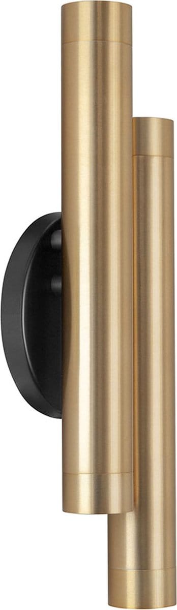 Wandlamp | 4 cm | trend | 4 lichts | GU10 | goud zwart | metaal | moderne accentverlichting
