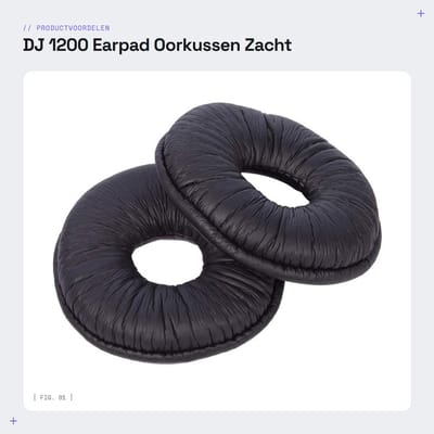 Dailygoods- Oorkussen Zacht Schuim - Oorkussens voor RP DJ1200/DJ121 - Ademend - Comfortabel - Geluiddempende - Eenvoudig te installeren - Hoofdtelefoon Oorkussen
