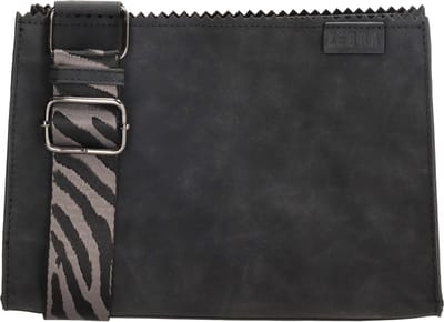 Zebra Trends Merel Crossbody Schoudertas - Trendy Zebra print Schouderband - Zwart