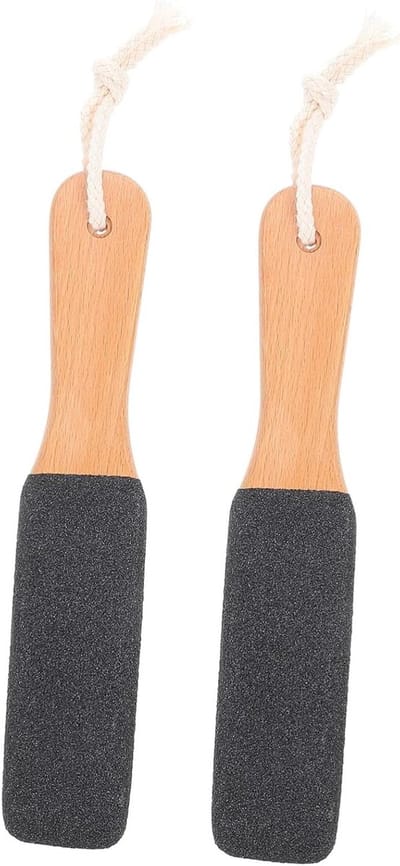 Dubbelzijdige Voetvijl - Voet Scrub - Huid Verzorgen - Verwijdert Dode Huid - 25 cm - Zilverkleurig