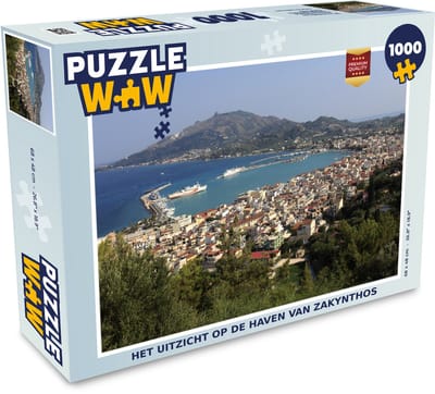 Puzzel Het uitzicht op de haven van Zakynthos - Legpuzzel - Puzzel 1000 stukjes volwassenen
