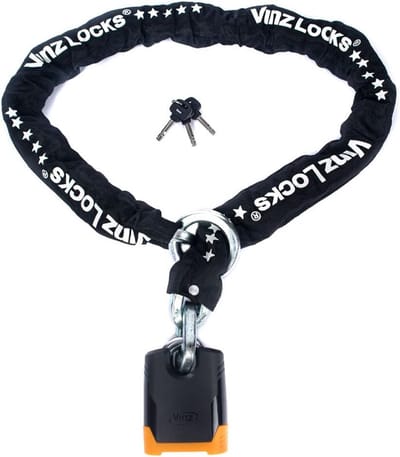 Motorfiets Ketting - Scooter Beveiliging - Voertuig Beveiligen - ART 5 Goedgekeurd - 150 cm - Zwart