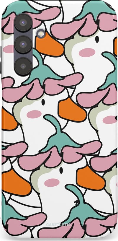Casetastic Hoesje Geschikt voor Samsung A25 - Stijlvolle Beschermende Duo-layer Case - Bloempjeshoed