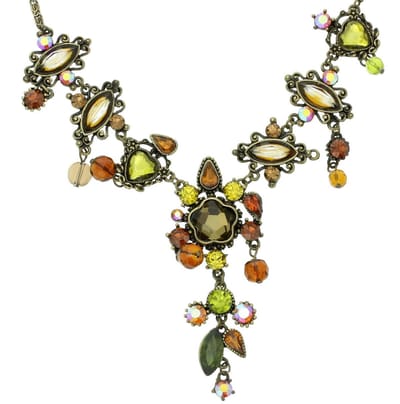 Behave - Ketting met kleurrijke steentjes - Nikkelvrij - 40 cm + 7,5 cm verlengketting