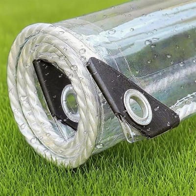 Waterdicht Afdekzeil - Transparant Tarp - Bescherming Buiten - Hoge Transparantie - 150 x 220 cm - Wit