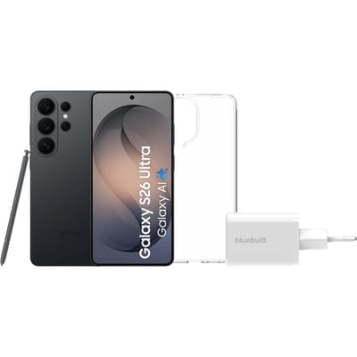 Samsung Galaxy S26 Ultra 256GB Zwart 5G + Basis Accessoirepakket