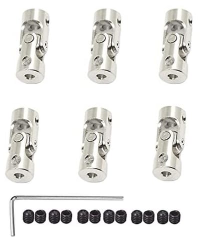 6 Stuks Draaibare Scharnierkoppeling 3 mm tot 4 mm voor RC Modellen en Robots