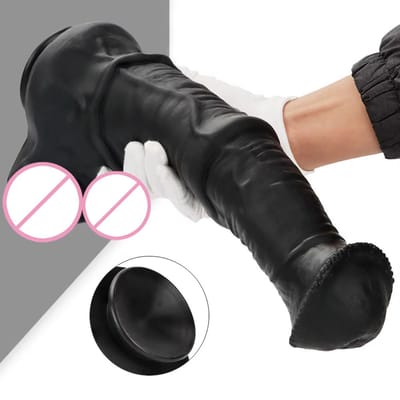 Gigantische anale dildo met zuignap - 34 x 8 CM - XXL - Groot - Tarzan - Unisex