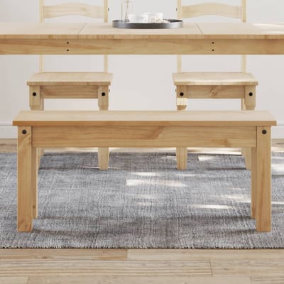 vidaXL - Eetkamerbank - PANAMA - 105x30x45 - cm - massief - grenenhout