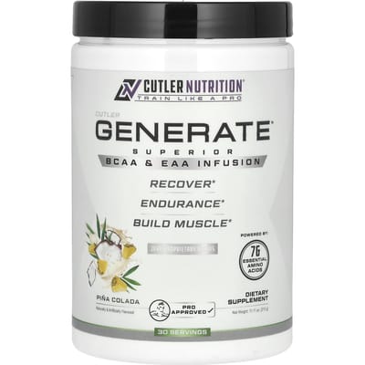 Cutler Nutrition, Produce, Avec BCAA et EAA Supérieurs, Saveur Pina Colada, 11,11 oz (315 g)