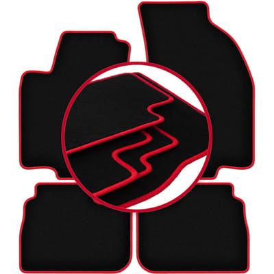 CARLUX-RED automatten voor: Alfa Romeo 156 sedan, stationwagen, stationwagen (2000-2006)