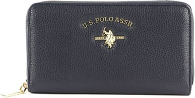 U.S. POLO ASSN. Portemonnee Stanford Zip Around Wallet Navy Blauw
