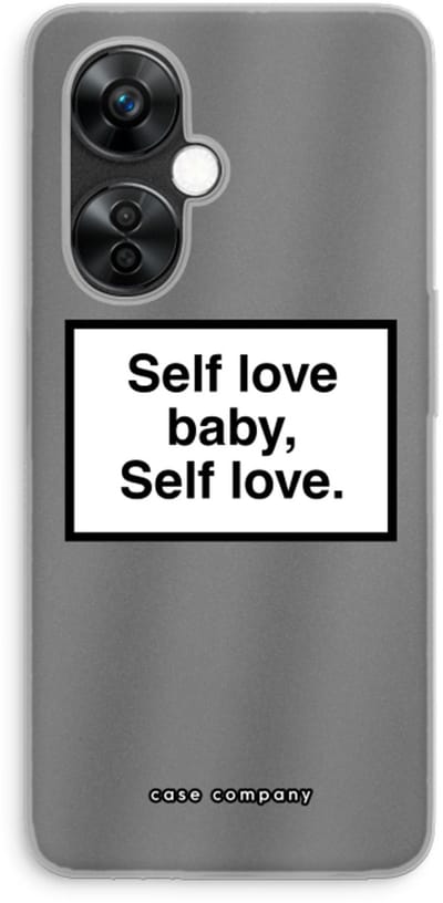 Case Company® - Hoesje geschikt voor OnePlus Nord CE 3 Lite hoesje - Self love - Soft Cover Telefoonhoesje - Bescherming aan alle Kanten en Schermrand