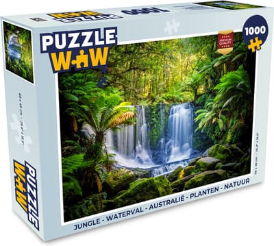 Puzzel Jungle - Waterval - Australië - Planten - Natuur - Legpuzzel - Puzzel 1000 stukjes volwassenen