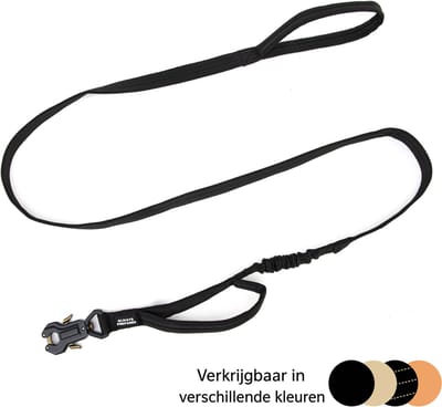 Always Prepared Pro Hondenriem - Elastisch - 180 cm - Zwart
