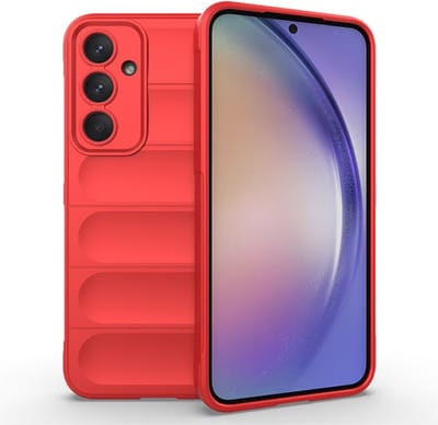 Coverup Hoesje - Geschikt voor Samsung Galaxy A55 Hoesje - Coverup Hands-On Rugged Back Cover - Rood
