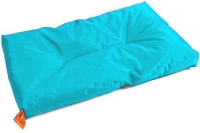 KidZ ImpulZ Groot Aankleedkussen XXL 90x50 cm - 10 cm dik - Gevuld met korrels - Licht aqua (turquoise)