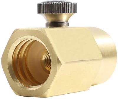 Allecto - CO2 Cilinder Adapter - Hoogwaardige Messing - Eenvoudig te Installeren - Ideaal voor Soda Flessen - Duurzaam en Betrouwbaar - Geschikt vo...