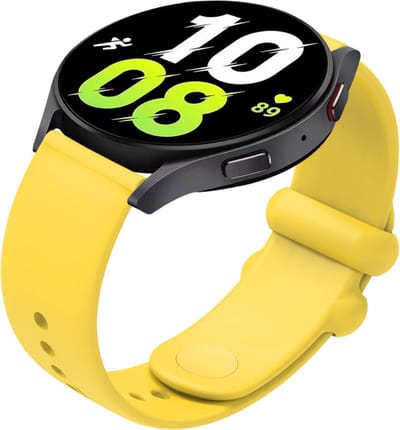 Siliconen bandje - geschikt voor Garmin Venu 2s / 3s / 4 (41mm) / Vivoactive 4s / Forerunner 255s / 265s - Huawei Watch GT 5 Pro - 42mm / GT 6 / GT 5 / GT 4 - 41mm - geel