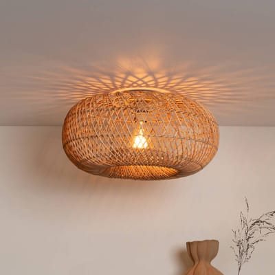 GOOD & MOJO plafondlamp Arizona, naturel, Ø 50 cm bamboe E27