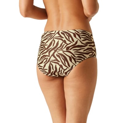 Regatta Dames/Dames Paloma Zwemshort met Zebraprint (Lichtbruin/ donkerbruin)