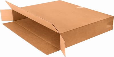 Gegolfd kartonnen zijlader dozen - 30x5x24 cm