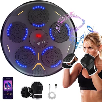 Slimme Boksmachine met Muziek en Verlichting voor Fitness en Training