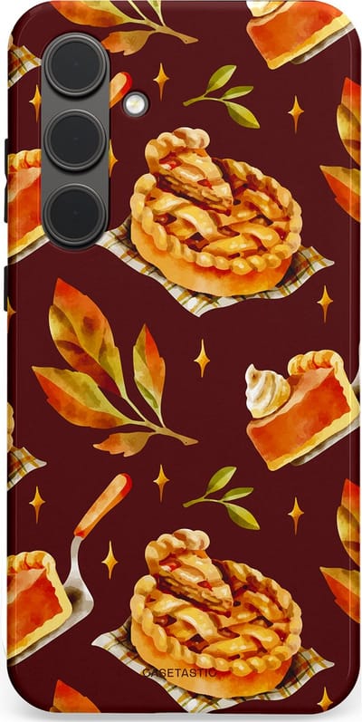 Casetastic Hoesje Geschikt voor Samsung S24 Plus - Stijlvolle Beschermende Duo-layer Case - Karamel Appel Ontwerp
