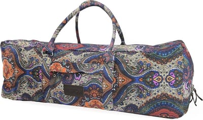 XL Yogamat Tas met Rits en Handvat - Extra Groot Canvas Patroon