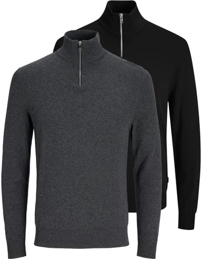 Jack & Jones Heren troyer 2 pack Emil Knit