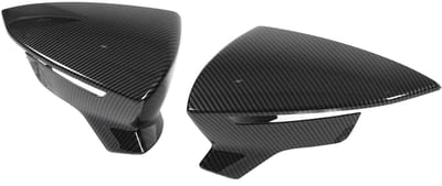 1 Paar Zijdeurspiegelafdekking丨 Zijspiegel Cover Wing: Paar Achteruitkijkspiegel Beschermhoezen Links Rechts Vervanging voor SEAT Leon Mk3 5F ST FR Cupra 2013-2019Carbon Fiber(Koolstofvezelstijl)