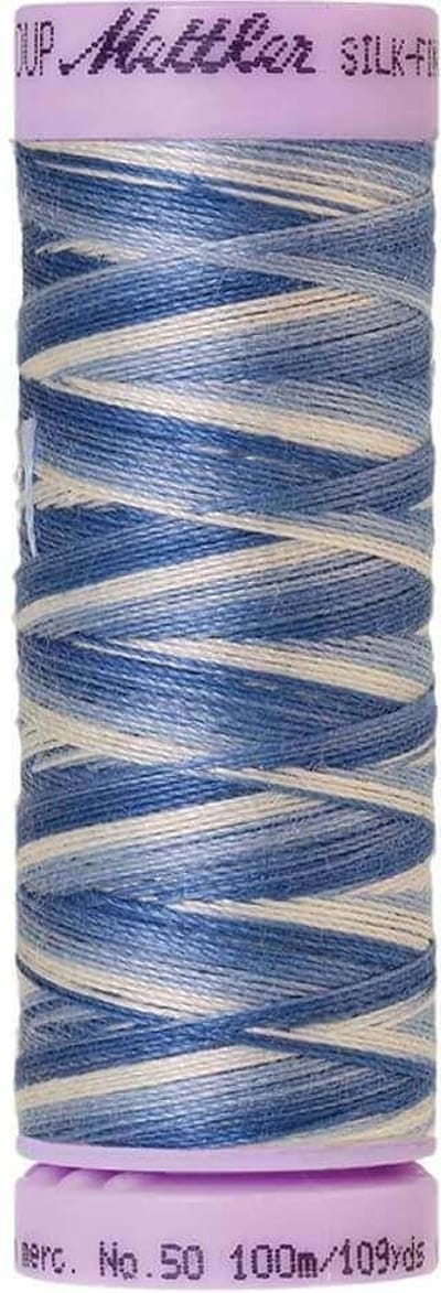 AMANN SILK-FINISH COTTON, MULTI-COLOR GAREN, BLAUW-GRIJS, 100M, COL. 9811, PER STUK