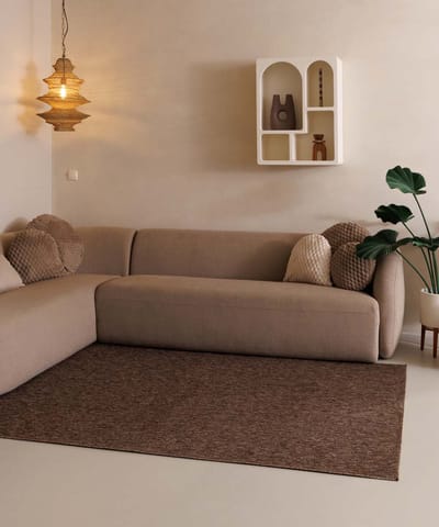 Laagpolig vloerkleed - Lush bruin 160x230