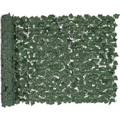 VEVOR Privacy Fence Ivy, 99x249cm, Kunstmatig groen scherm, Groene klimop schutting met versterkte verbinding, Kunstmatige hagen met wijnbladeren, Decoratie voor tuin, tuin, balkon, terrasdecoratie