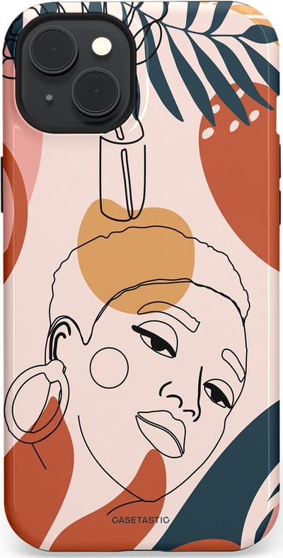 Casetastic Hoesje Geschikt voor Apple iPhone 15 Plus Magsafe - Stijlvolle Beschermende Duo-layer Case - Ochtend blush