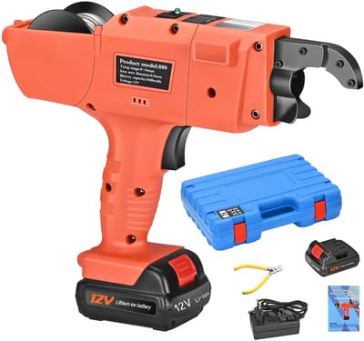 VHR Automatische Betonstaal Bindmachine - Rebar Tyer 8-34mm - Vlechtmachine - Elektrische Bindmachine 4500mAh - Incl. Koffer
