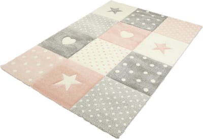 Merinos Kinderkamer Vloerkleed -120x170 cm - Roze