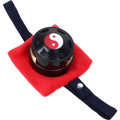 Pure Koper Moxibustie Doos Warme Moxibustie Therapie Doos met Stoffen Hoes black