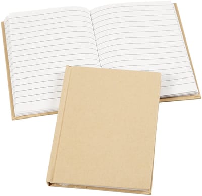 Notitieboek, A6, vel 105x148 mm, 60 gr, bruin, 1 stuk