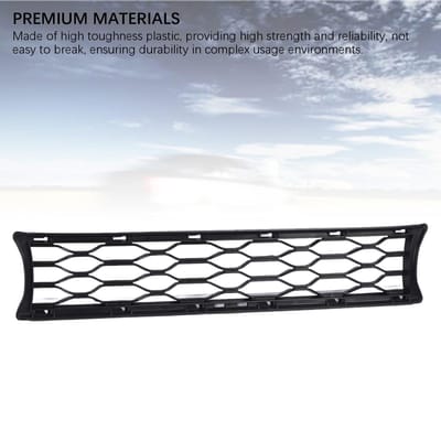 Grille Inférieure Centrale de Pare-chocs Avant 51117301564 Grille d'Aération Centrale en Maille Style Noir Remplacement pour S F55 F56 gray