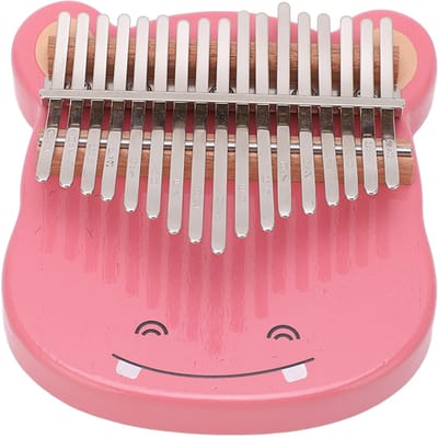 17 Toon Kalimba Draagbare Esdoorn Duimpiano Mini Vinger Muziekinstrument met Stemhamer brown