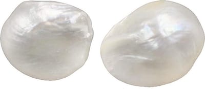 Zoetwater parel oorbellen Big White Baroque Pearl - oorknoppen - echte parels - wit - sterling zilver (925) - sieraden doosje - parel oorbellen dames - parel oorknoppen