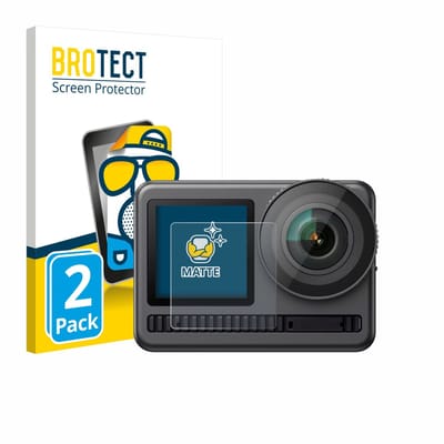 BROTECT - Screenprotector voor Akaso Brave 8 (Display voor) - Folie Beschermfolie matte 2 Stuks
