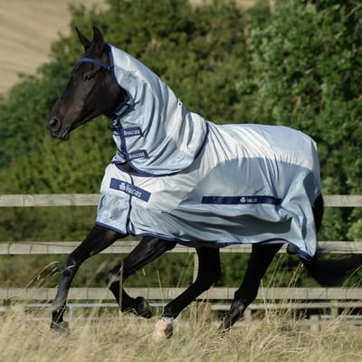 Bucas Vliegendeken Bucas Buzz Off Rain With Neck Zilver