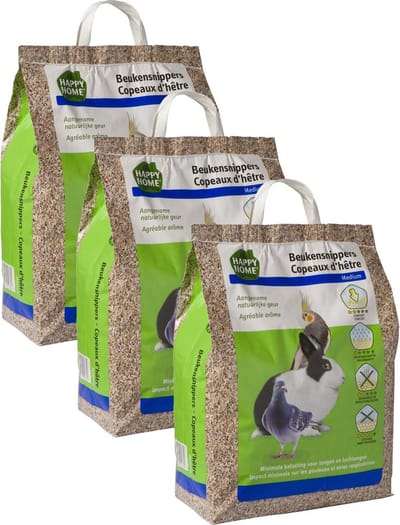 Happy Home Beukensnippers Medium 6 Mm - Bodembedekking - 3 x 20 l