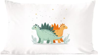 Sierkussens - Kussentjes Woonkamer - 60x40 cm - Planten - Sterren - Dinosaurussen - Oranje