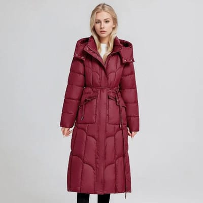 Nieuwe Winter Dames Lange Parka's Zakken Dikke Warme Capuchon Dons Katoenen Jas Vrouwelijk Losse Puffer Jassen Winddicht Sneeuw Overjas XXL brown