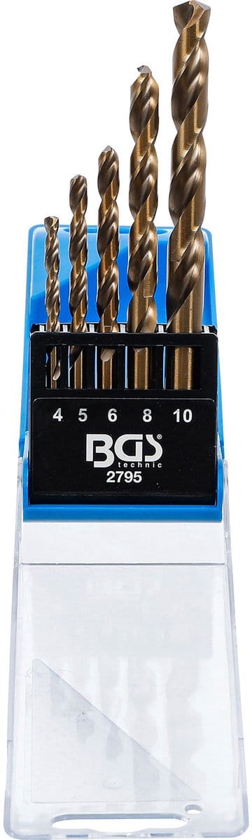BGS-draaiboorset HSS 4 - 10 mm 5 stuks - 2795